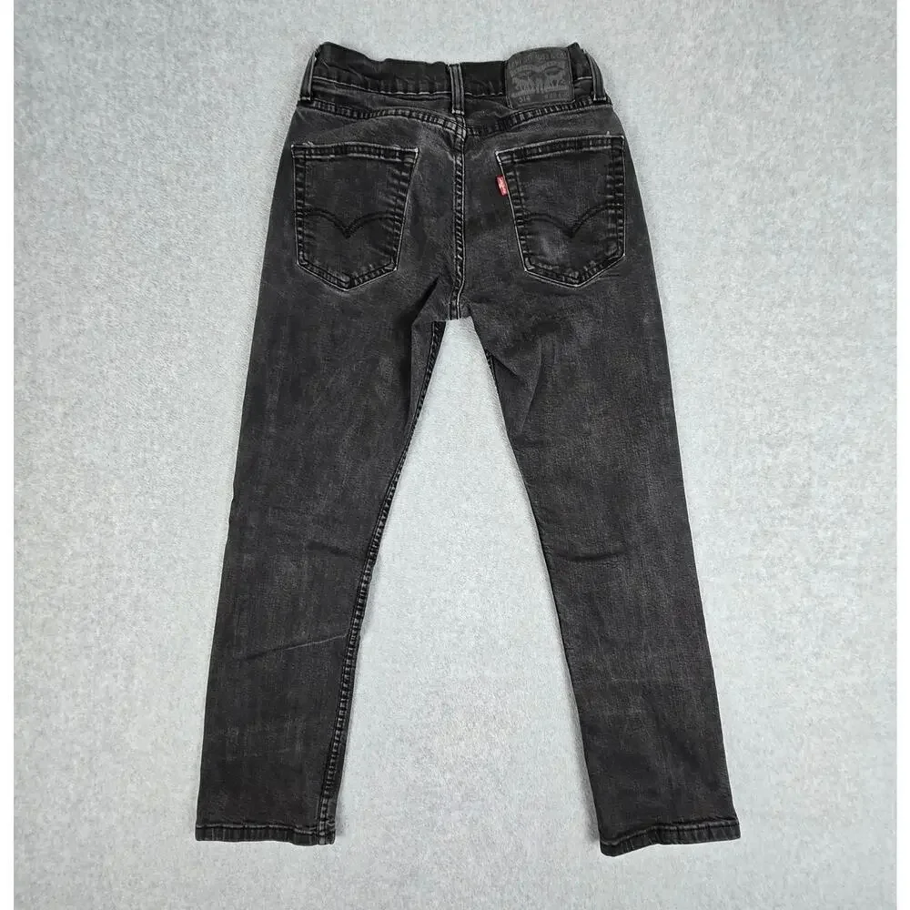 Levi's 514 Mens 27x28 Black Straight Fit Jeans